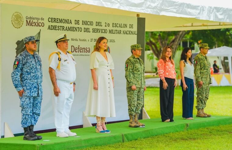 Inicia segundo escalón de adiestramiento del Servicio Militar Nacional en Mérida
