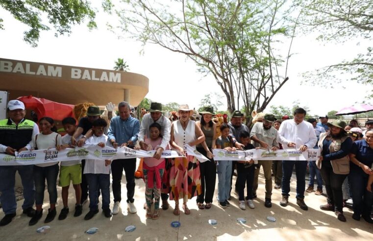 Cecilia Patrón inaugura el felinario ‘Balam Balam’ de Animaya