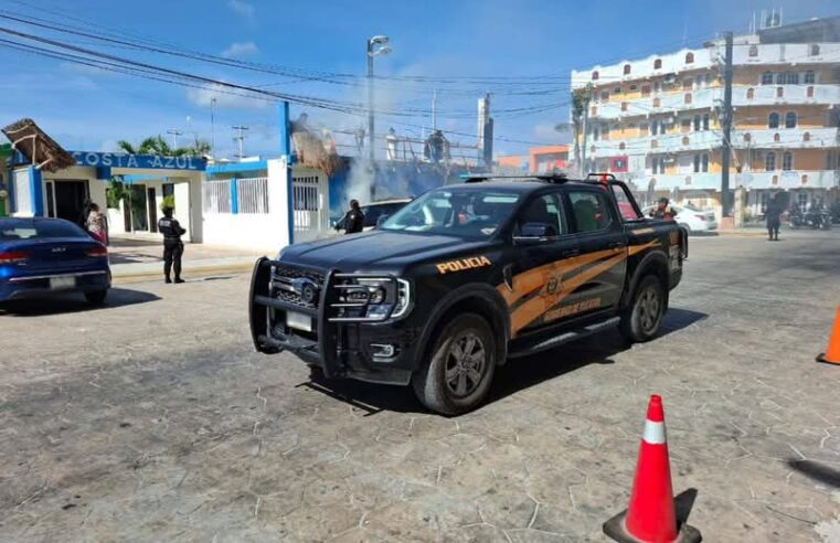 Incendio en hotel del malecón de Progreso