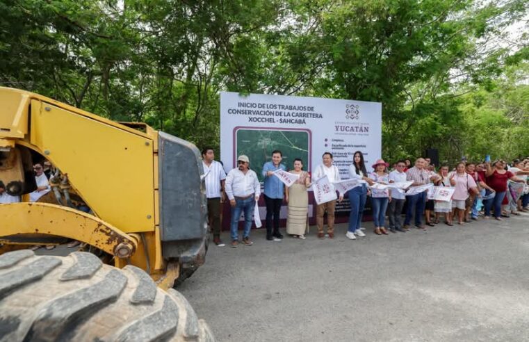 Inicia reconstrucción de la carretera Xocchel–Sahcabá