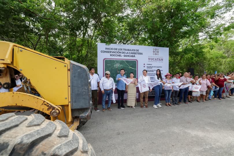 Inicia reconstrucción de la carretera Xocchel–Sahcabá