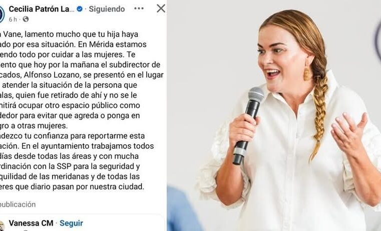 Cecilia Patrón ordena retirar a vendedor que agredió a una joven en la calle