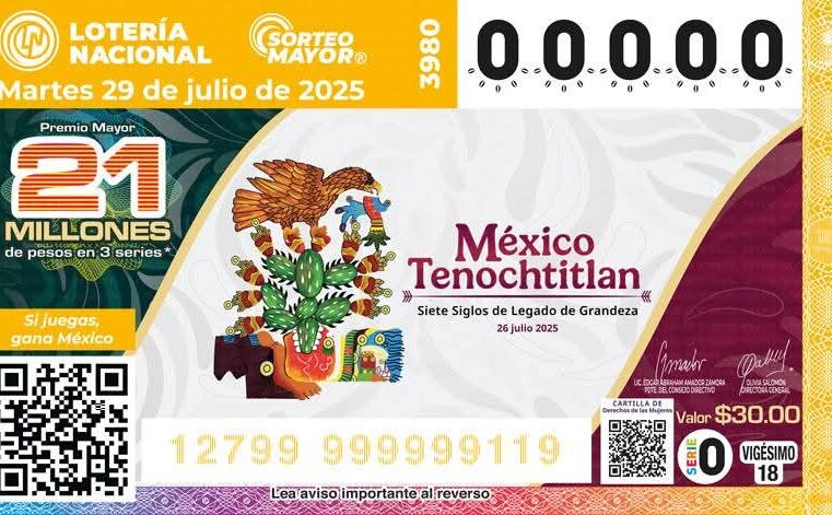 Mérida se queda de nuevo con el segundo lugar de la Lotería Nacional