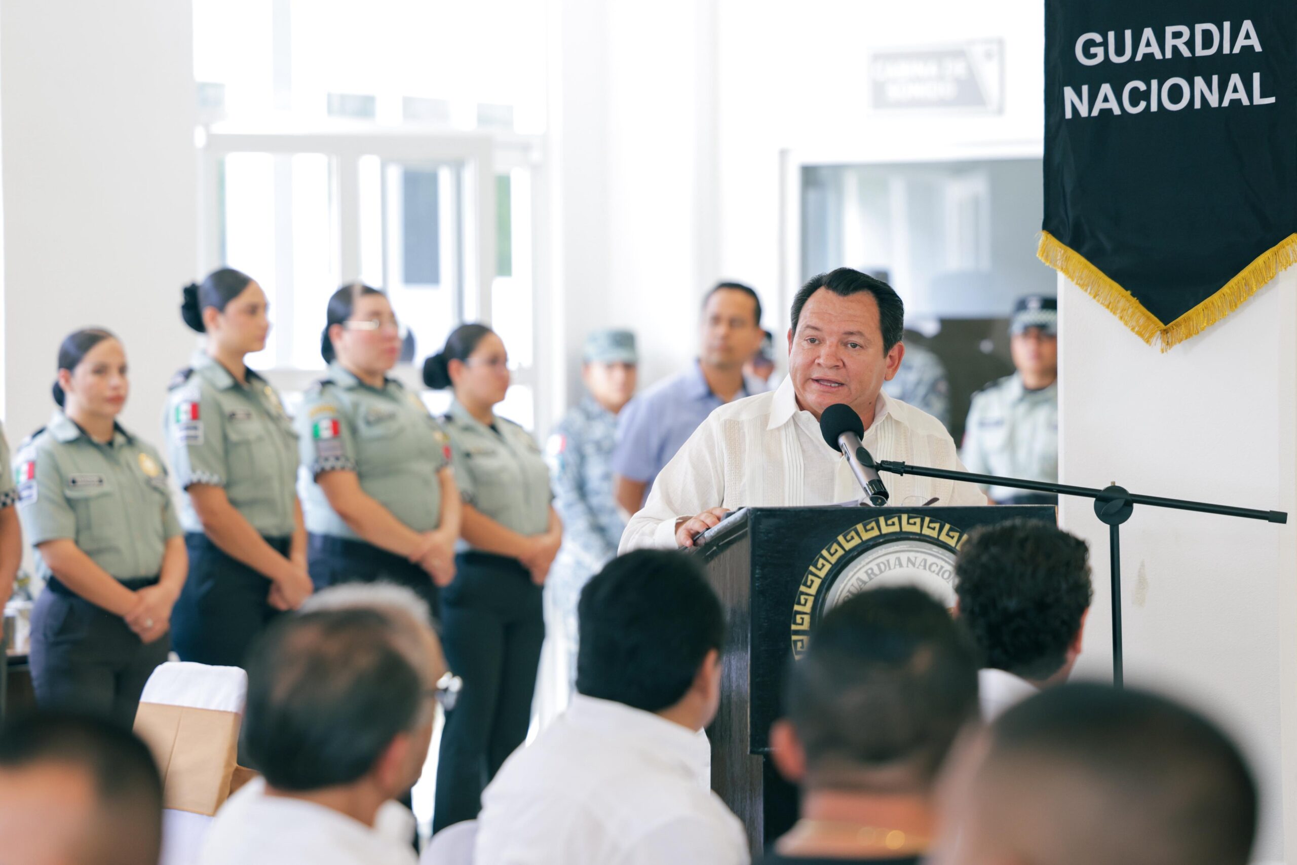 Reconoce Huacho Díaz el papel de la Guardia Nacional para mantener el estado entre los más seguros 