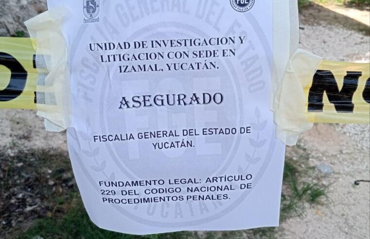 Avanzan investigaciones por homicidio en Izamal
