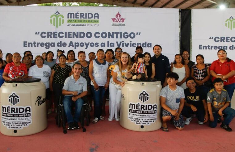 Mejora Cecilia Patrón la infraestructura de viviendas en San José Tecoh