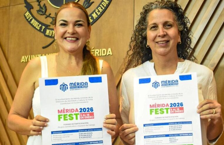 El Ayuntamiento presenta la convocatoria para participar en el Mérida Fest 2026