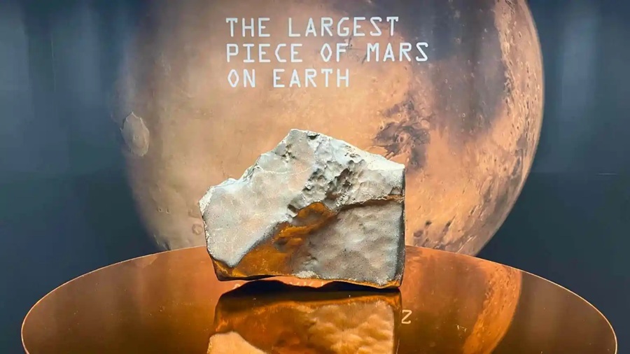 Venden por 5.3 millones de dólares el meteorito más grande de Marte hallado en la Tierra