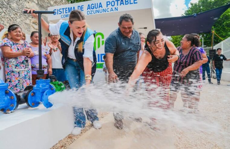 Mejora Cecilia Patrón sistemas de agua potable en comisarías del sur de Mérida