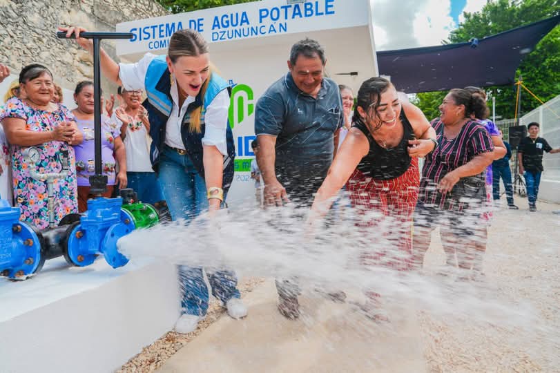 Mejora Cecilia Patrón sistemas de agua potable en comisarías del sur de Mérida