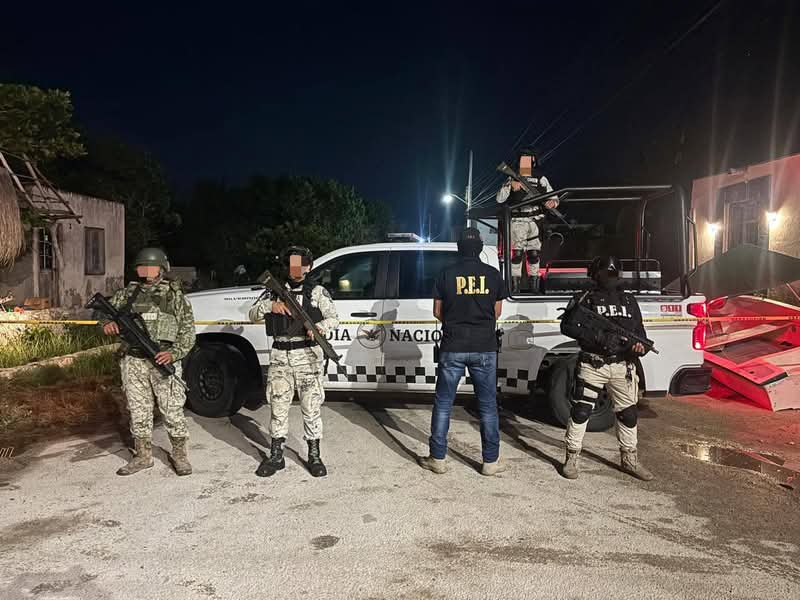 Operativo antinarcóticos en la costa yucateca deja tres detenidos