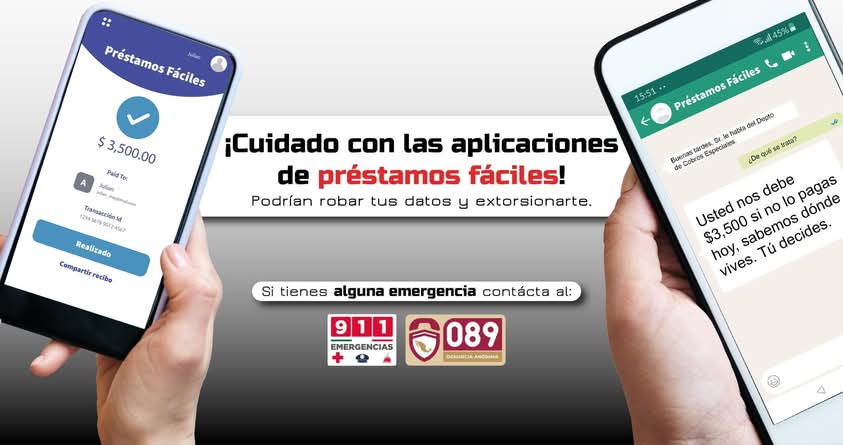 Alertan de aplicaciones fraudulentas de préstamos inmediatos