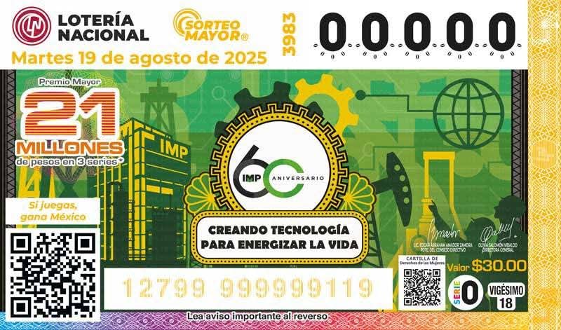 Mérida se queda con el tercer lugar de la Loteria Nacional