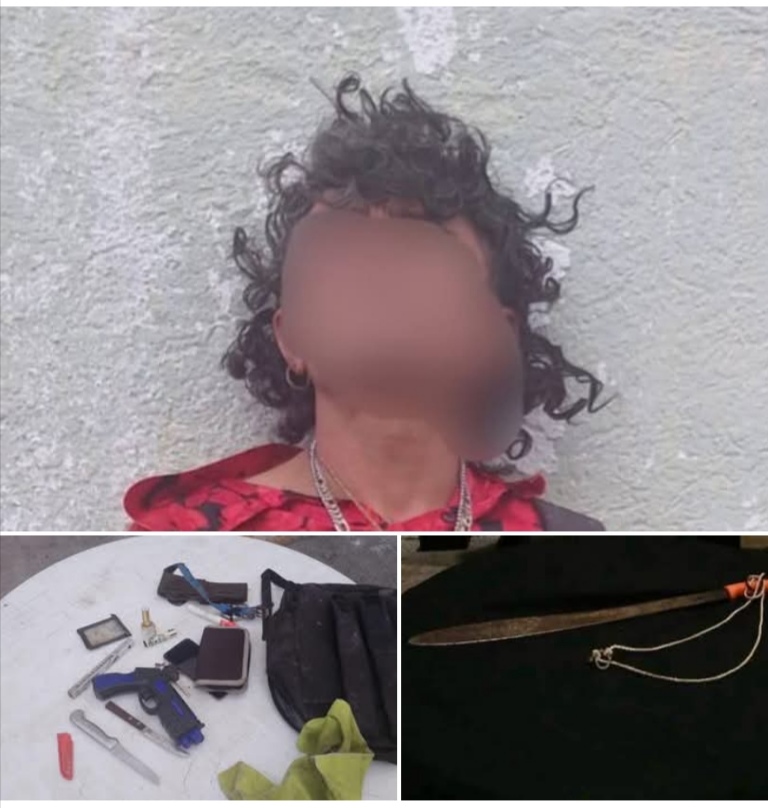 Detenido por agredir a un policía con un machete en Flamboyanes