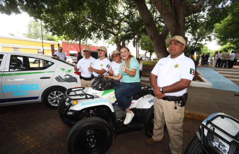 Cecilia Patrón presenta la primera Policía Ecológica de Mérida