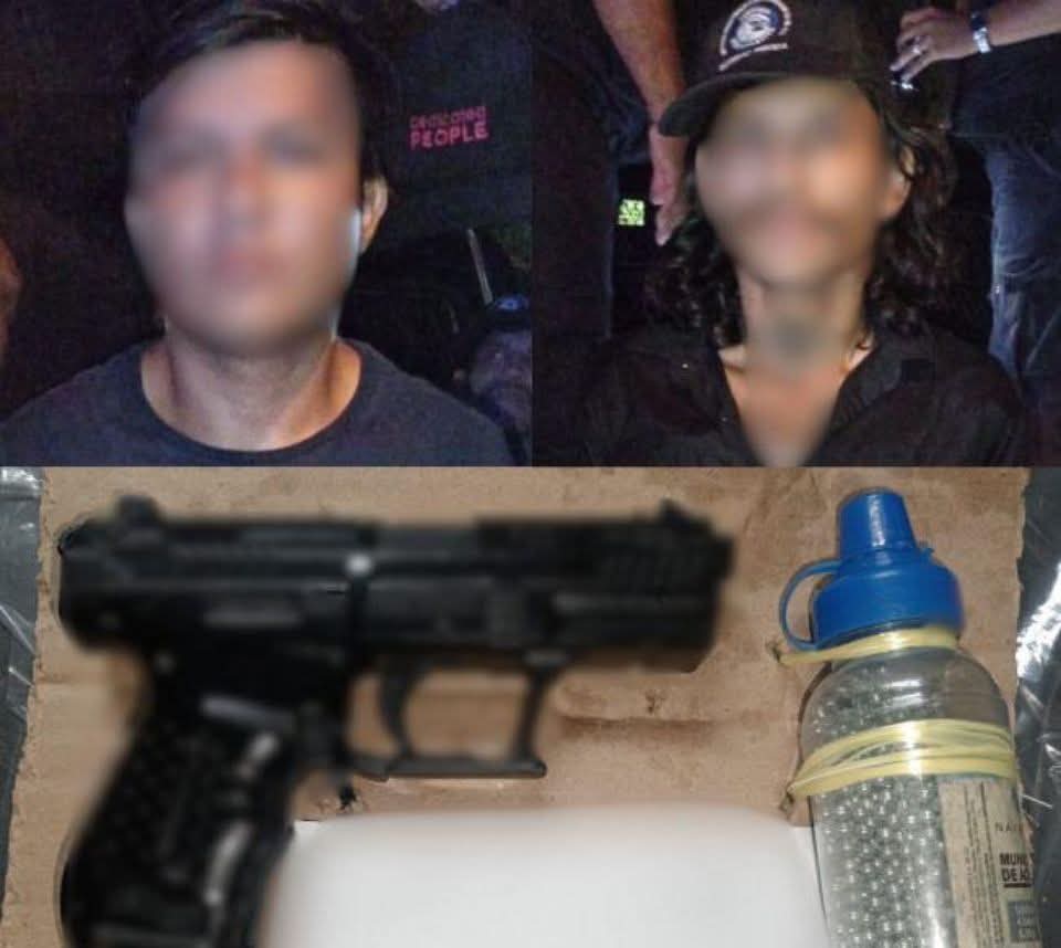 Detenidos por disparar en calles del centro de Mérida…con replica de pistola