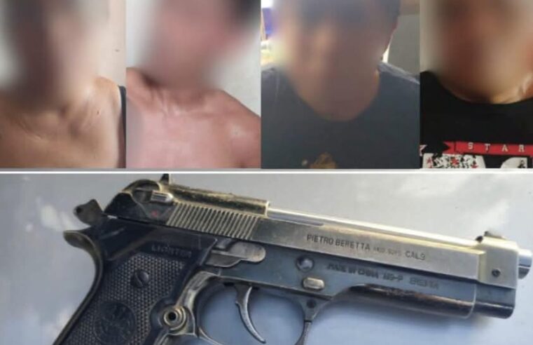 Detienen a cuatro asaltantes gracias a que uno no subióal auto para huir y se fue a pie