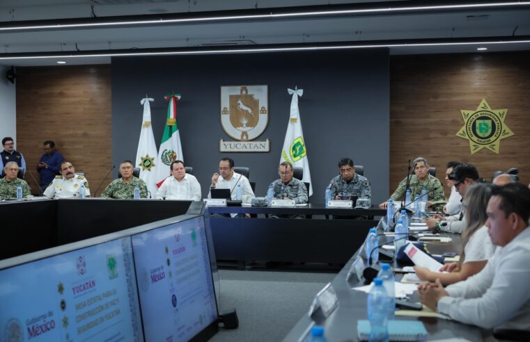 Trabajo coordinado mantiene a Yucatán como líder nacional en seguridad