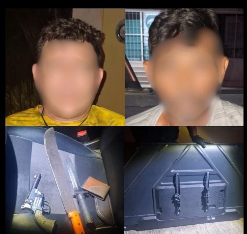 Detienen en la García Ginerés a dos sujetos armados, tras un reporte ciudadano