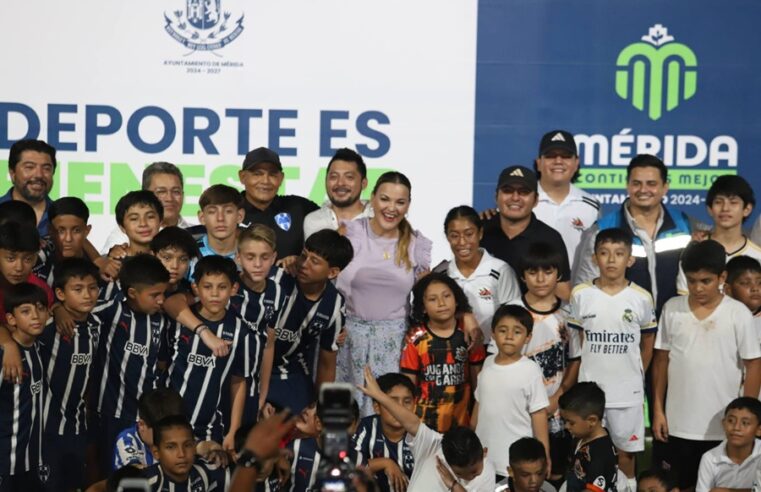 Entrega Cecilia Patrón instalaciones deportivas a la comunidad de Yucalpetén