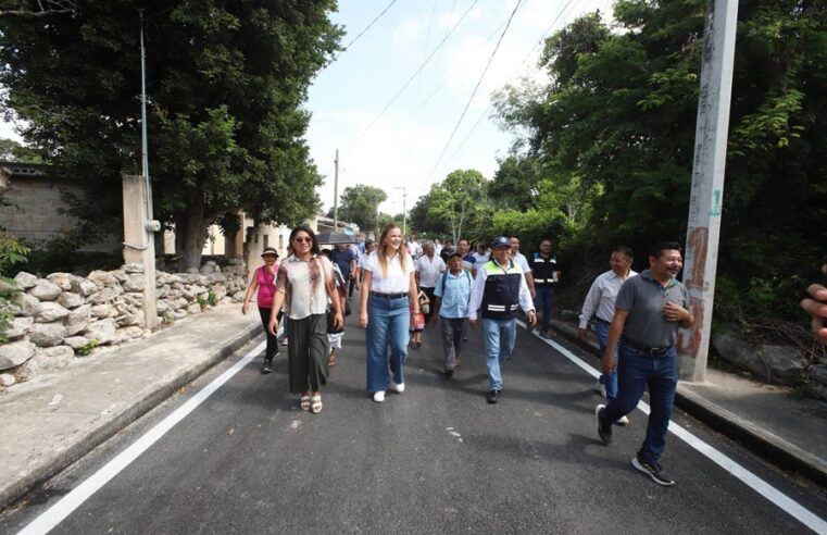 Entrega Cecilia Patrón calles nuevas y arranca la construcción de más vialidades en comisarías