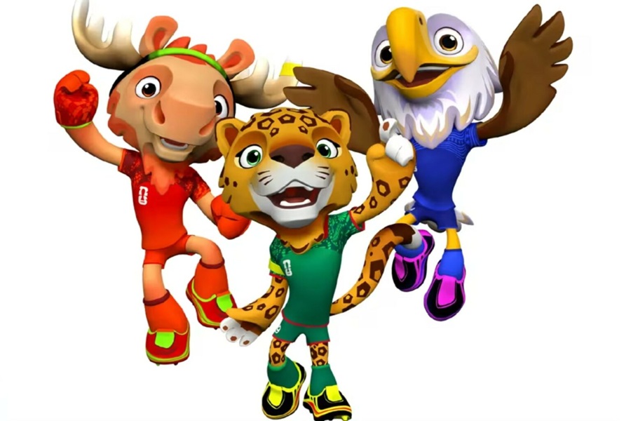 Ellos son Maple, Zayu y Clutch, las mascotas del Mundial 2026