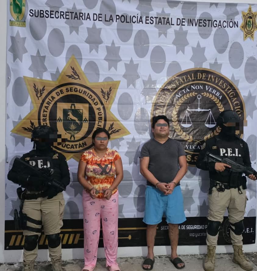 Cateo antinarcóticos en Mérida y Kanasin deja una pareja detenida y droga asegurada