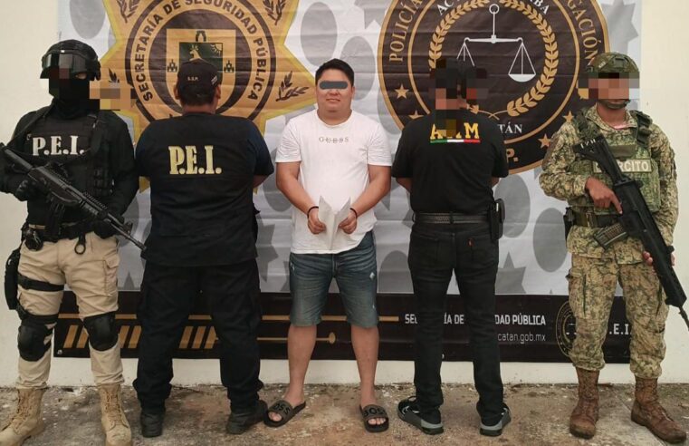 Detienen Yucatán a «El fresa”, líder del Cártel del Pacífico