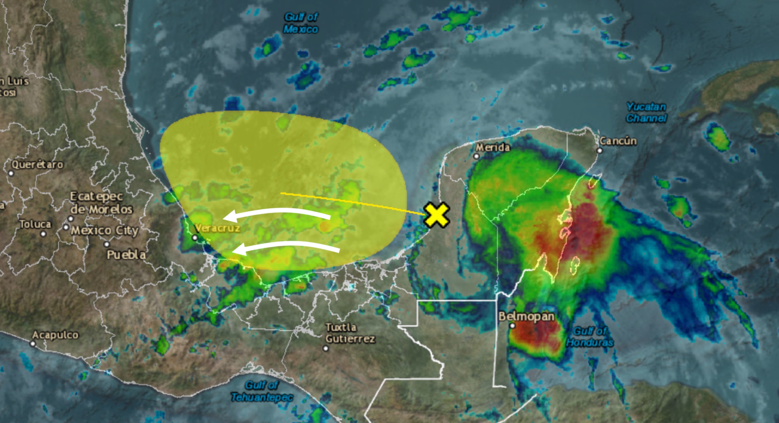 Seguirán las lluvias en Yucatán, por lo menos hasta el viernes