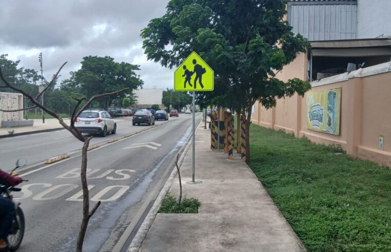 La SSP refuerza seguridad vial en una escuela tras protesta de padres y alumnos