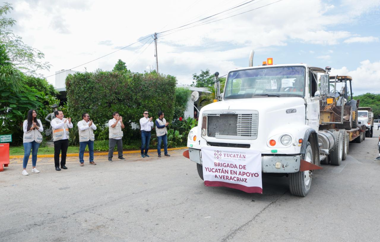 Yucatán envía brigada de apoyo a Veracruz tras inundaciones