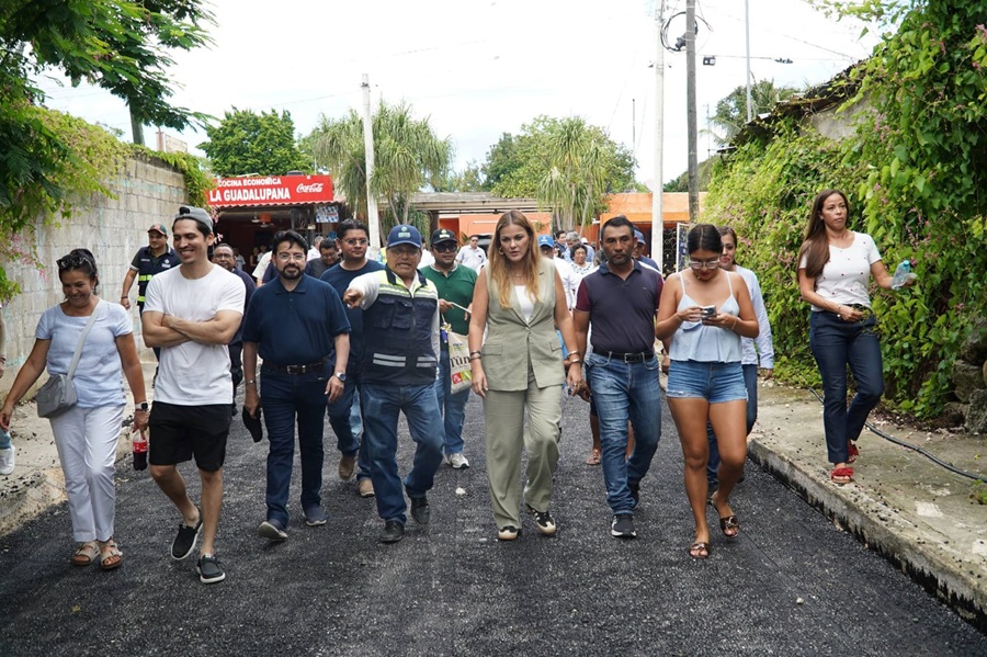 Aumenta Cecilia Patrón el número de comisarías con calles repavimentadas y nuevas