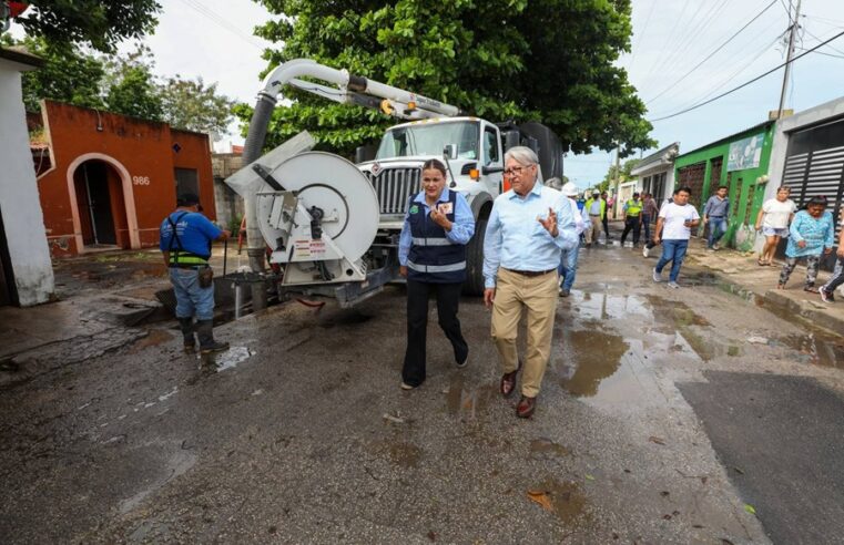 Cecilia Patrón intensifica servicios en zonas afectadas por las lluvias