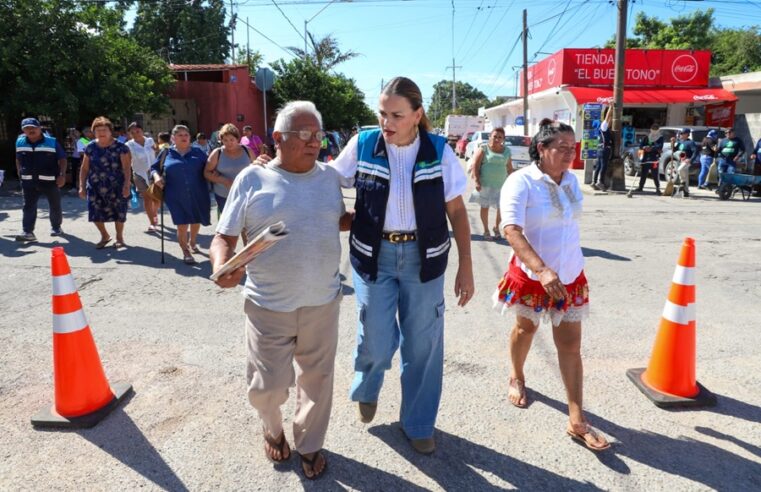 Cecilia Patrón realiza en Mayapán el Mega Operativo número 11 del año