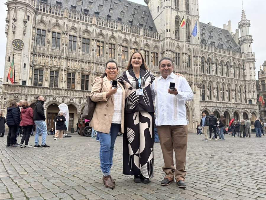 Encuentro de meridanos en Bruselas: Cecilia Patrón se reúne con yucatecos radicados en Bélgica