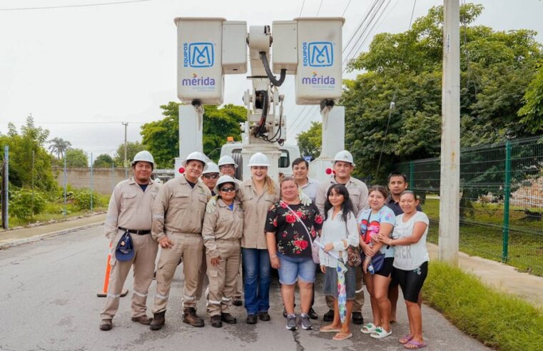 Suma Cecilia Patrón 186 colonias y 31 comisarías iluminadas con LED