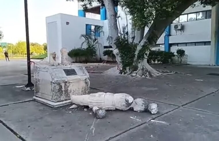 Derriban escultura del boxeador inaugurada hace 23 años