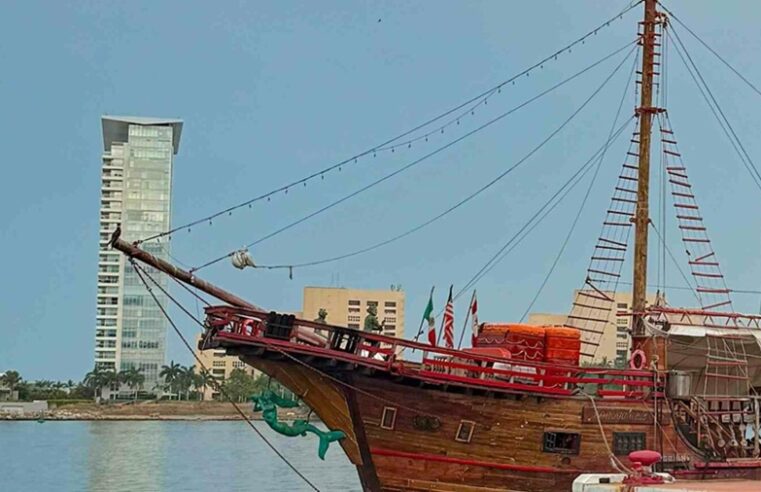 Se hunde en Puerto Vallarta el ‘Marigalante’, réplica de la Santa María de Cristóbal Colón