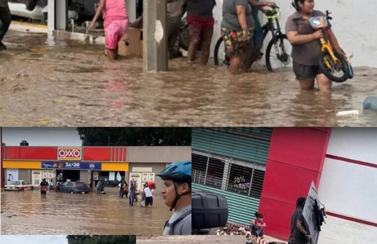 En medio de las inundaciones, comienzan los saqueos en Poza Rica, Veracruz
