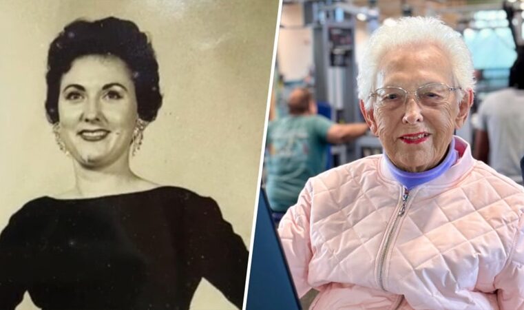 Abuelita de 100 años va al gimnasio tres veces por semana