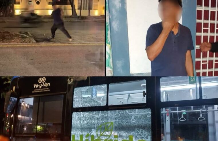 Lo detienen por lanzar piedras al Va y Ven en la Itzaes