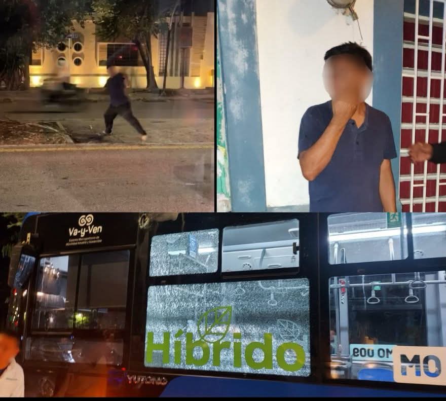 Lo detienen por lanzar piedras al Va y Ven en la Itzaes