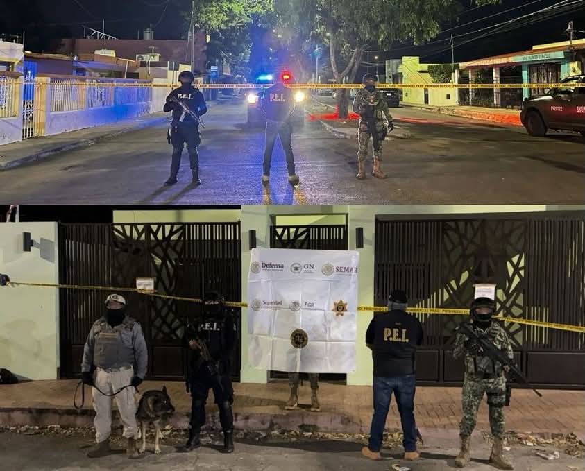 Cateos ssimultáneos en Mérida dejan tres detenidos y droga asegurada