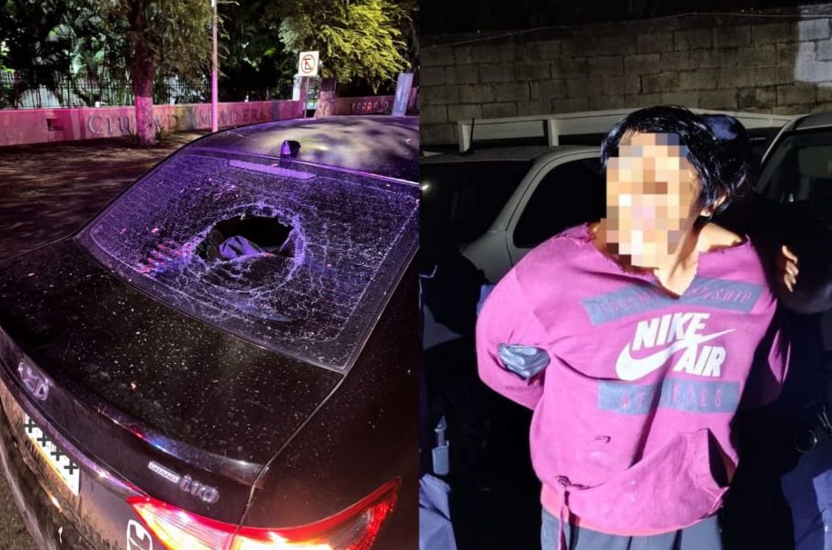 Detenido por arrojar piedras a un auto en Cupules… saldría libre pues el afectado no quiso denunciar