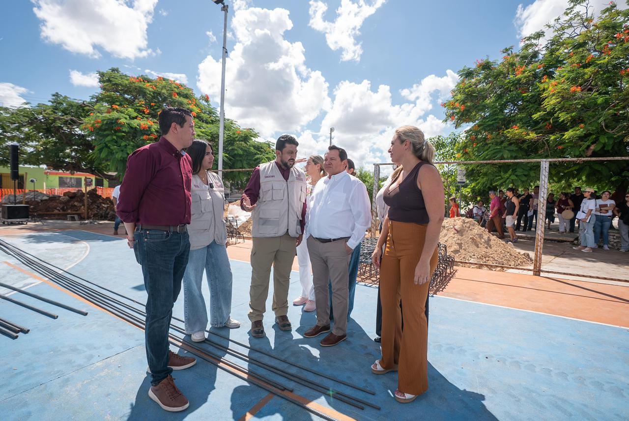 Plan Bienestar Mérida impulsa construcción de domo en el parque El Pez Volador
