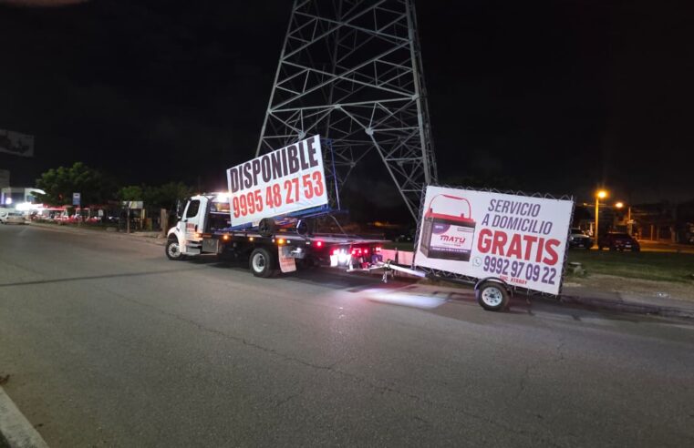 El Ayuntamiento de Mérida retira remolques publicitarios de grandes dimensiones