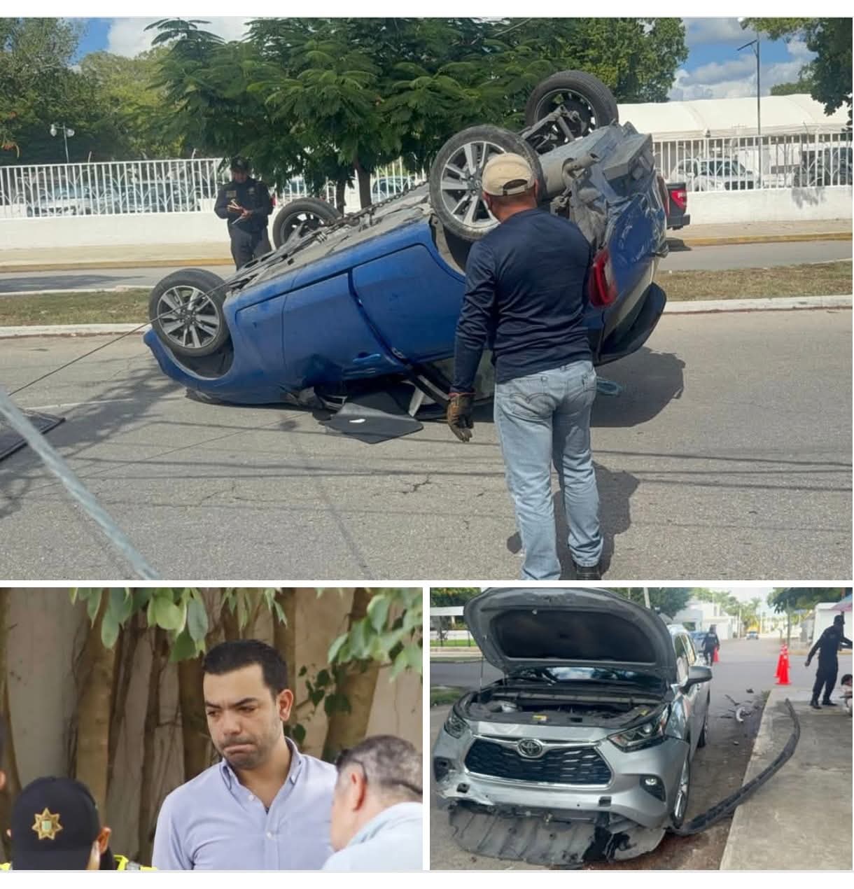 Diputado del PAN causa choque al norte de Mérida