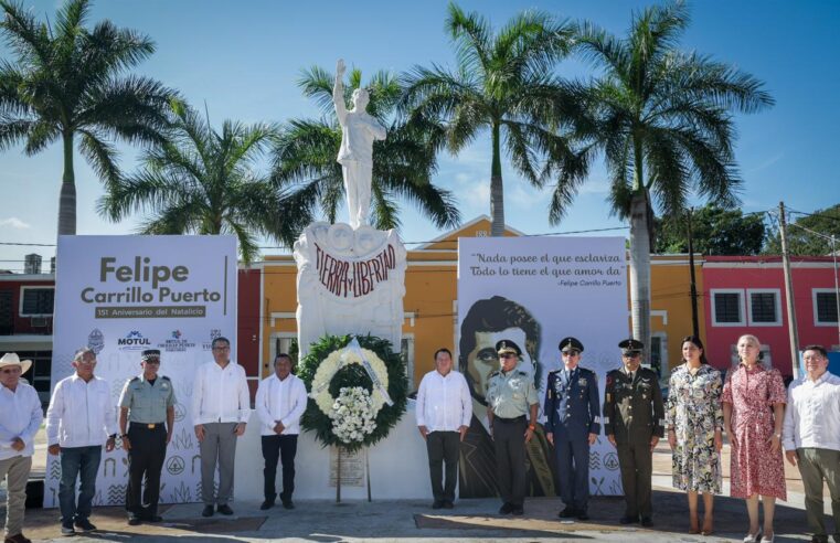 Legado de Felipe Carrillo Puerto inspira políticas de inclusión en Yucatán 