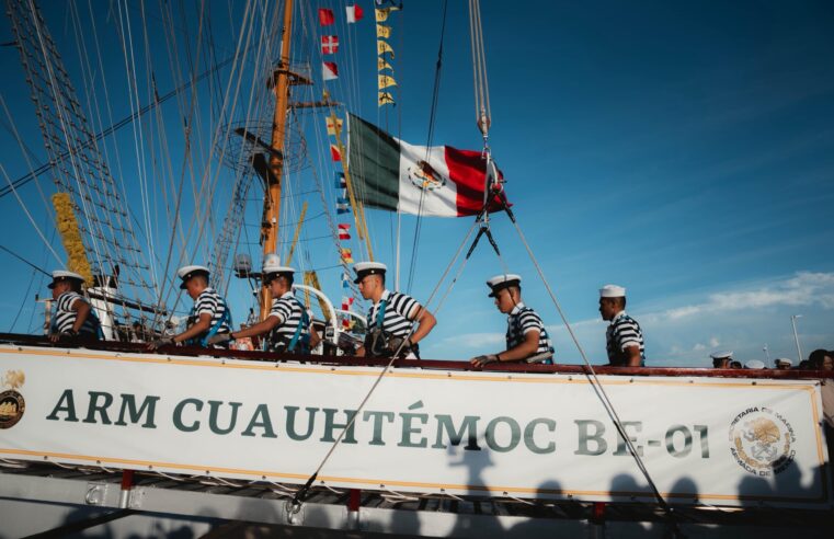 Yucatán recibe al Buque Escuela Velero “Cuauhtémoc”