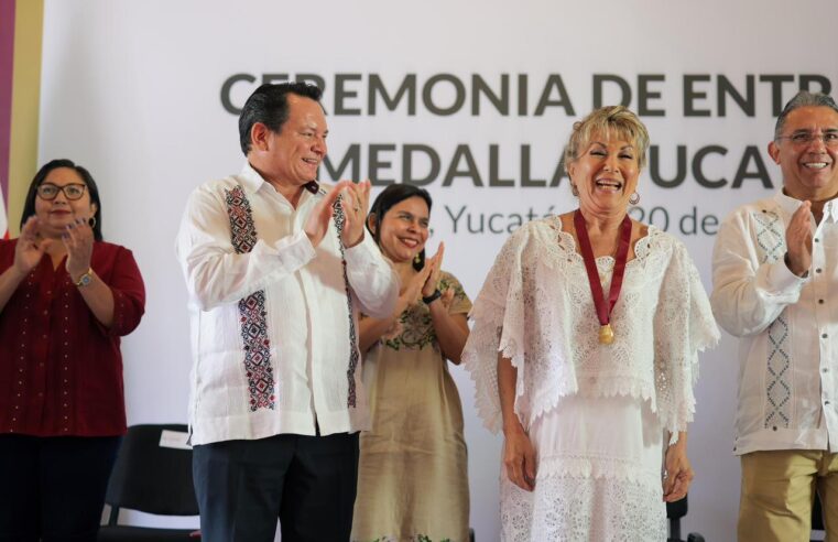 Maricarmen Pérez recibe la Medalla Yucatán 2025